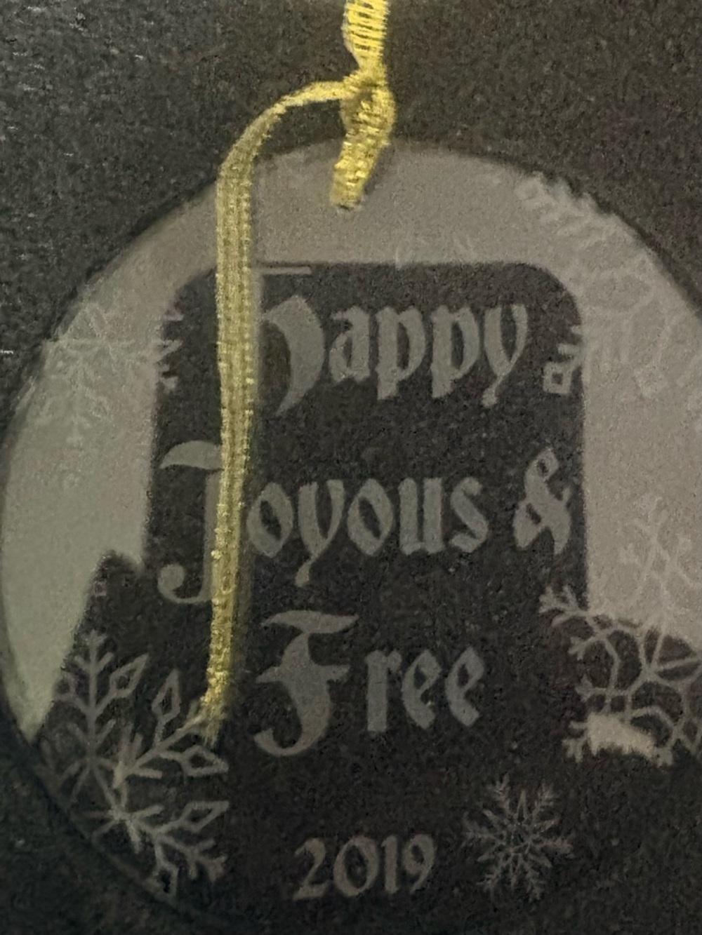 Holiday Glass Ornament Set - Clear alcoholics anonymous - Picture 3 of 4